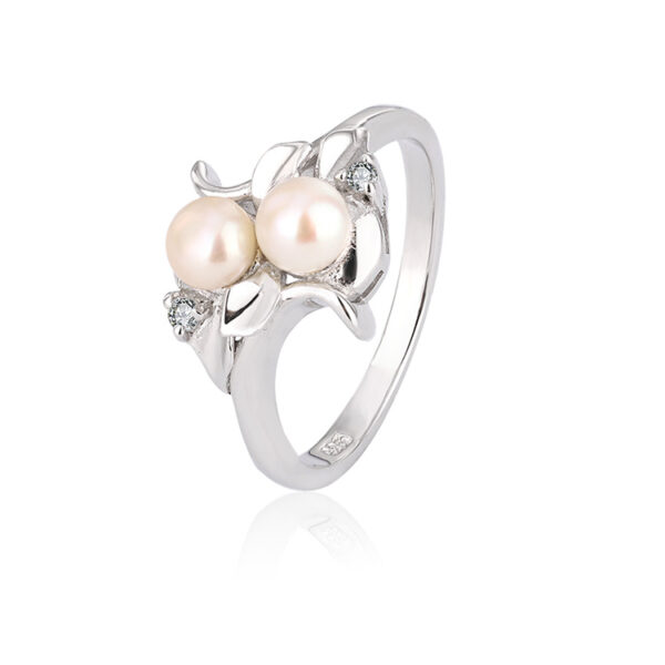 Vintage Pearl Engagement Rings with Two Pearls