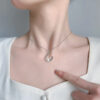 Abstract Shape Sterling Silver Pearl Pendant - Image 2