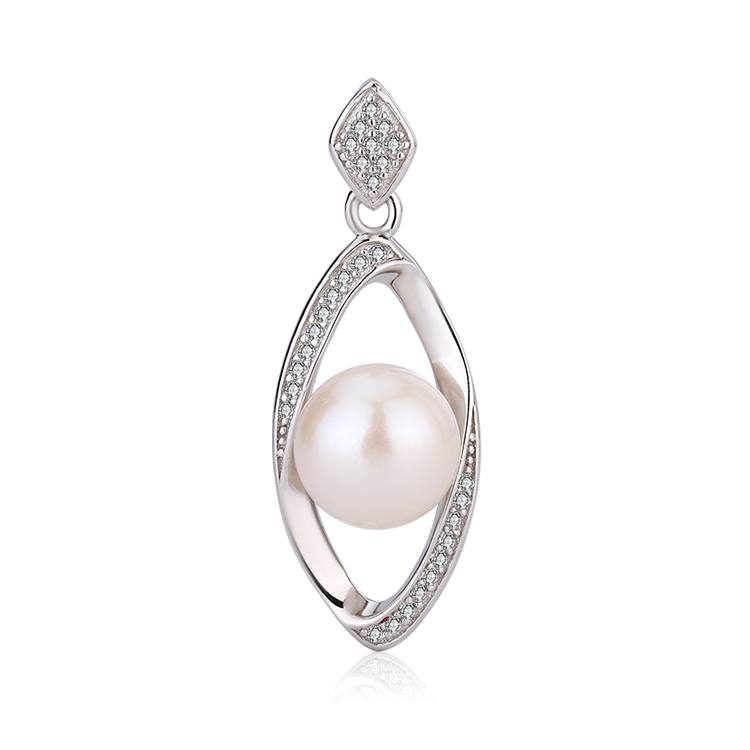 Marquise Shaped Women's Pearl Pendant