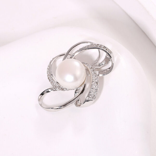 Pearl Pendant with Multiple Loops and Curves - Image 5